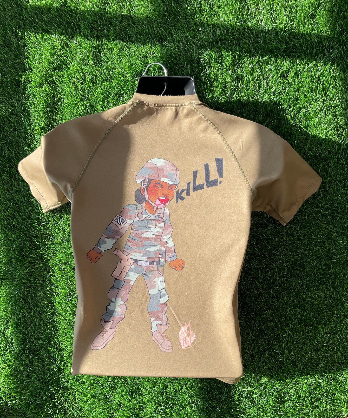 KILL‼️ TAN COMPRESSION TEE