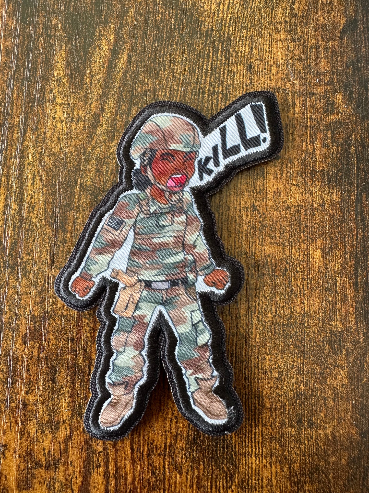 KILL‼️PRINTED PATCH                    HOOK AND LOOP
