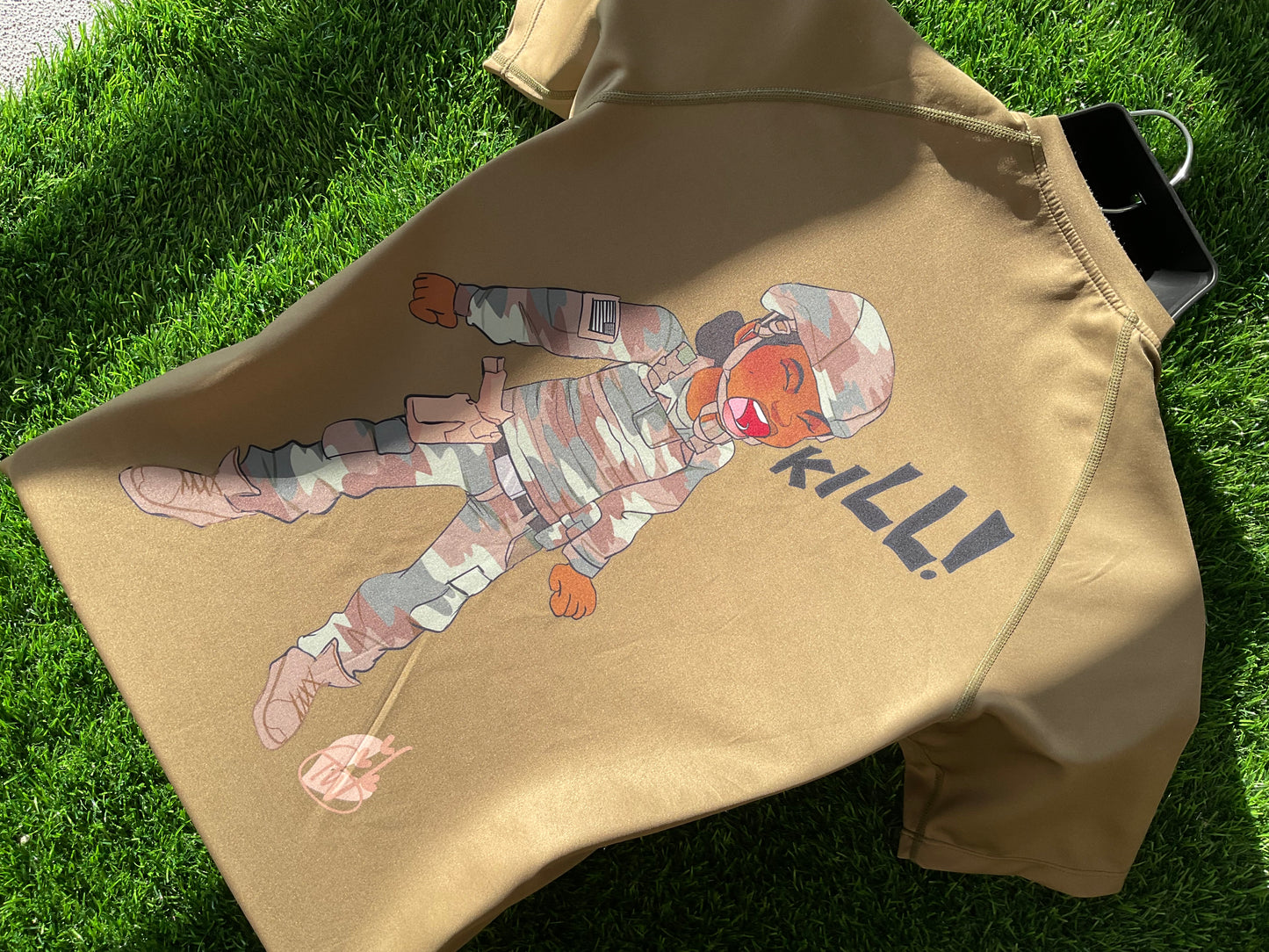 KILL‼️ TAN COMPRESSION TEE